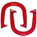 Light Weight "Cadet" Pitching Horseshoes - Pink Finish – NHPA Sanctioned for Tournament Play - Drop Forged Steel - One Pair (2 Shoes)