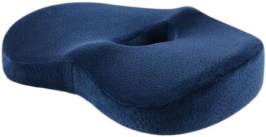 Cojín de asiento Cojín de espuma viscoelástico para silla de Oficina, Cojín de protección para Glús, Hemorroides, para Invierno Asiento de espuma