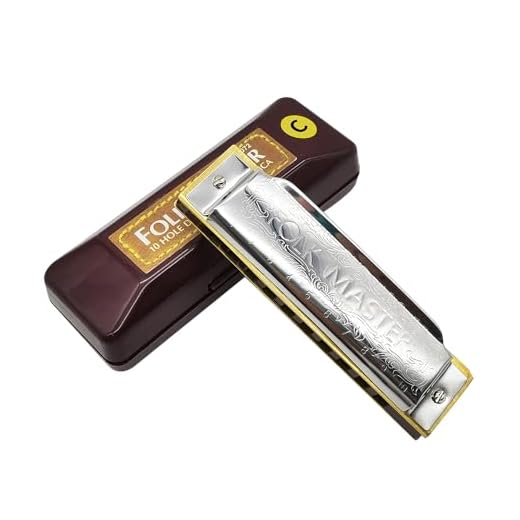 Suzuki Folkmaster 1072 10 Agujeros Armónica Diatónica Estándar Principiante Blues Arpa Gaita Clave de A/Ab/B/Bb/C/D/Db/E/Eb/F/F#/G Instrumento Musical (C)