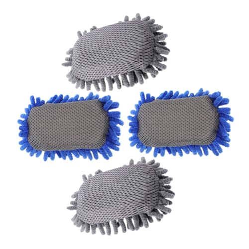 Healeved 4pcs Chenille Sponge Erasers for Whiteboard Blackboard Boys and Girls Dry Erase Erasers Washable Cleaning Tools Classroom Accessories Soft Durable