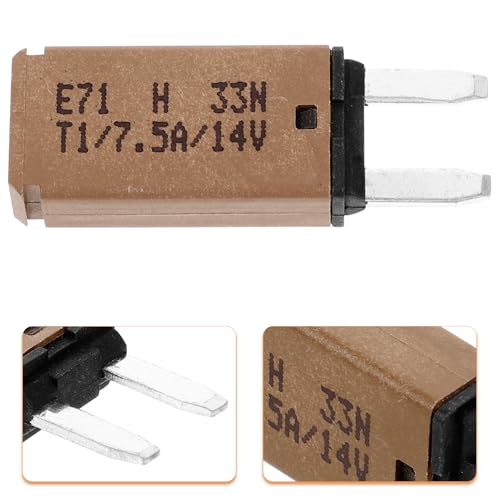 Fusible reiniciable 7.5A 14Vdc SHINEOFI de plástico y cobre niquelado para coche 4