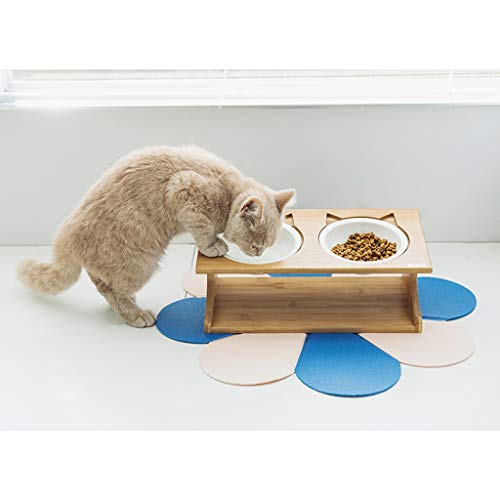 Tapete de silicone para alimentação de animais de estimação da Homozy de 53 cm de diâmetro para tige