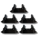 TAGATORON（タガトロン） カーボン製リヤブレーキバンパー (1. ブラック 5枚) ミニ四駆用互換パーツ