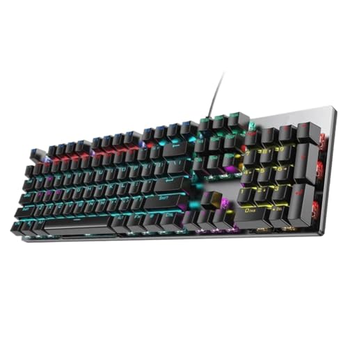 Clavier mécanique GK410 pour gamer avec panneau métal et switches bleu ou marron