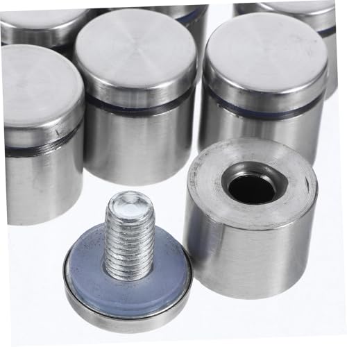 Image of 8Pcs Stainless Steel Standoff Screws for Wall Sign Mounting Durable and Resistant Hardware for Hanging Displays for Sign Holder and Picture Frame Modern