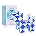 Colmanda Puzzle de Serpiente Mágica, 2 Piezas 24 Bloques Mágica Cubo de Serpiente, Snake Twist Puzzle Toys Juguetes de Rompecabezas para Niños Llenadores de Bolsos para Fiestas (Azul)