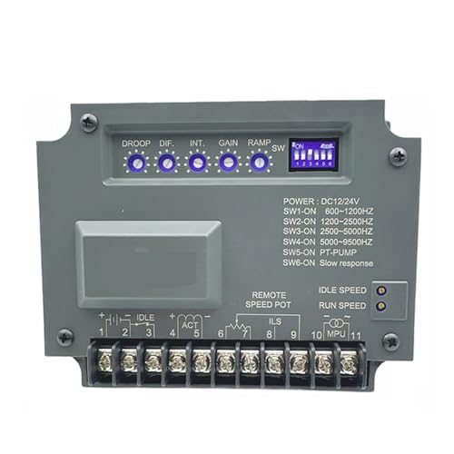 PKHDLYEU regulador de Velocidad de generador Módulo Controlador de Velocidad del generador EG3002 Regulador Piezas del Grupo electrógeno sin escobillas Piezas de Control electrónico del Motor
