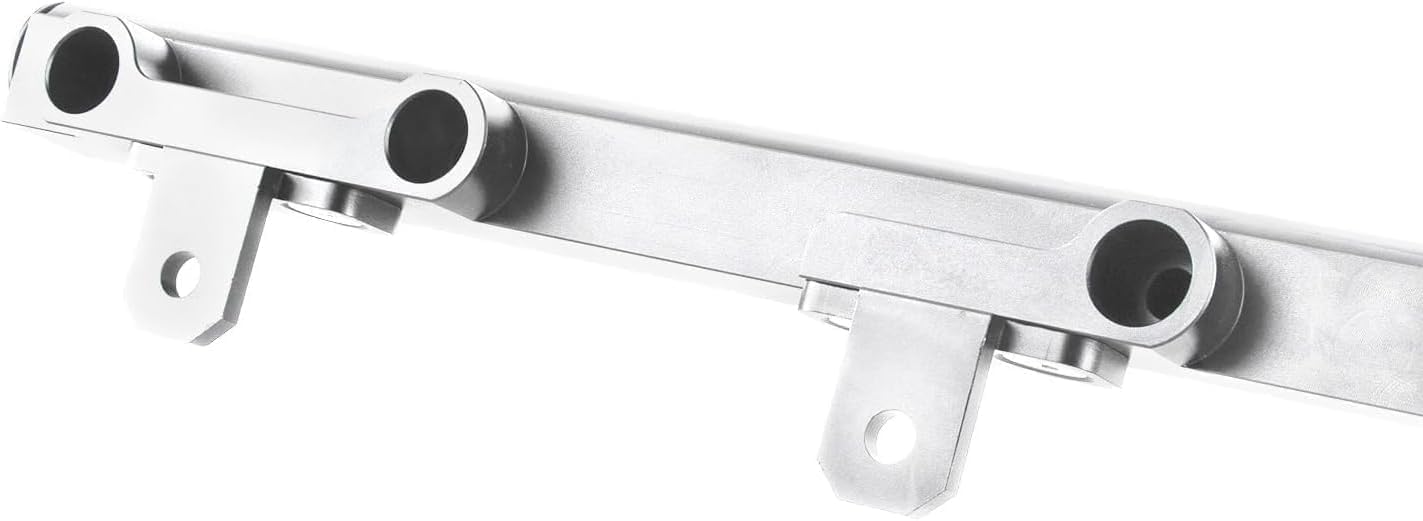 Billet Aluminum Fuel Rail for 1988-2006 Jeep Cherokee XJ Wrangler TJ YJ Fuel Rails 4.0L,Silver