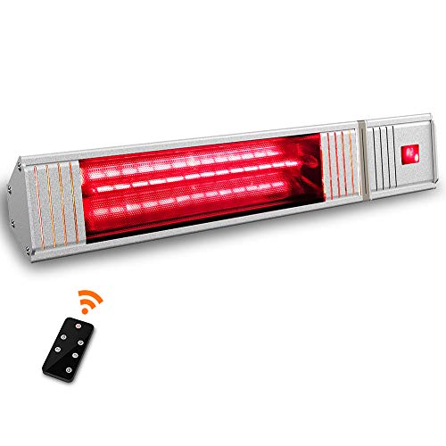 PATIOBOSS Electric Outdoor Patio Heater, Infrared Carbon Tube Heater