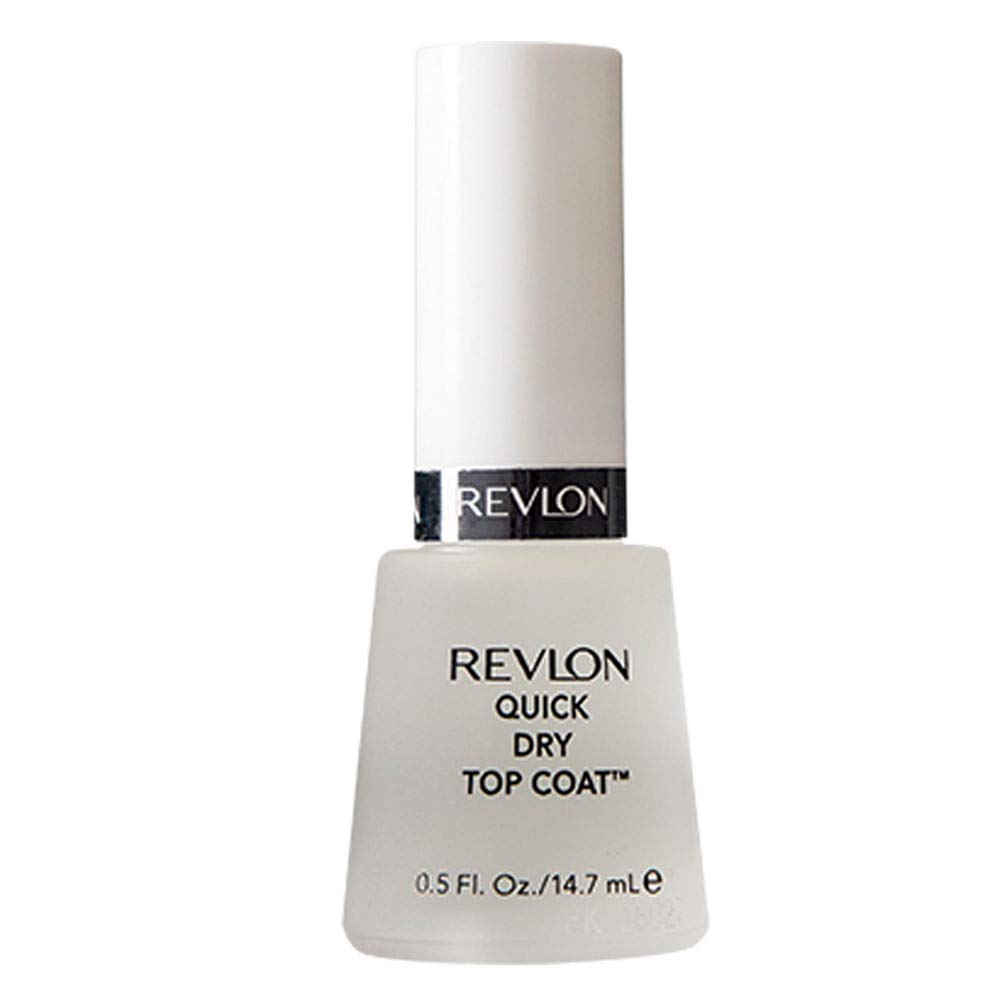 Revlon Top Coat Nail Polish, Quick Dry Nail Polish, Chip Resistant & Longwear Formula, High Shine Finish, Quick Dry Top Coat, Clear, 0.5 Fl Oz