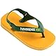 Havaianas Baby Brasil Logo II, Zehentrenner Unisex Baby, Pop Yellow/Amazon, 21 EU