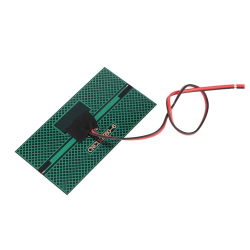 Wakects 6V 1W Solarpanel, Hocheffiziente Polykristalline Silizium-Solarzelle für -Projekte, mit 30 Cm Langem Rot-schwarzem Kabel