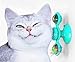 Juguete para gato, pelota interactiva con placa giratoria pequeña, tocadiscos de viento, juguete de masaje, juguete de masaje, juguete para masticar para gatos, interior y gatito, cepillo para el pelo