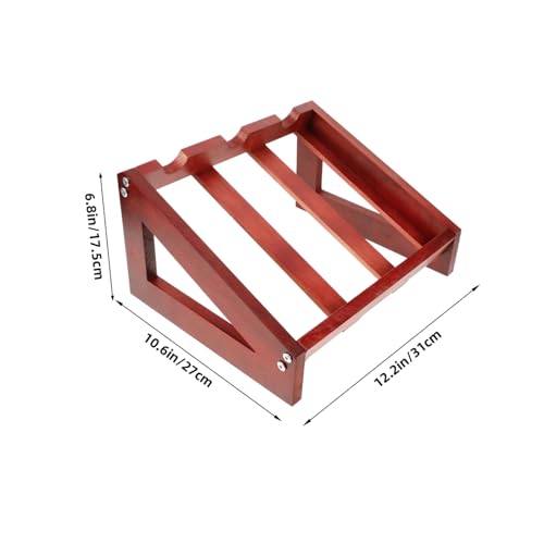 Soporte de vino de madera compacto para mesa miniatura 2