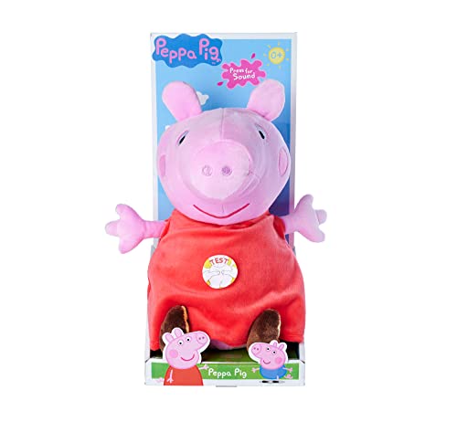 Simba Pig-Peluche Peppa con Suono, 25 cm, Colore