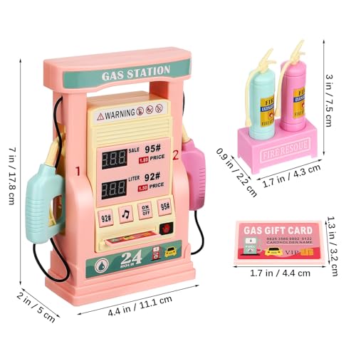 Interactive Gas Station Toy Set for Kids - Simulation Gas Pump with Talking Feature Educational Playset for Role-Playing and Imaginative Fun2