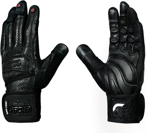 Elite Leather Gym Gloves with Built in 2