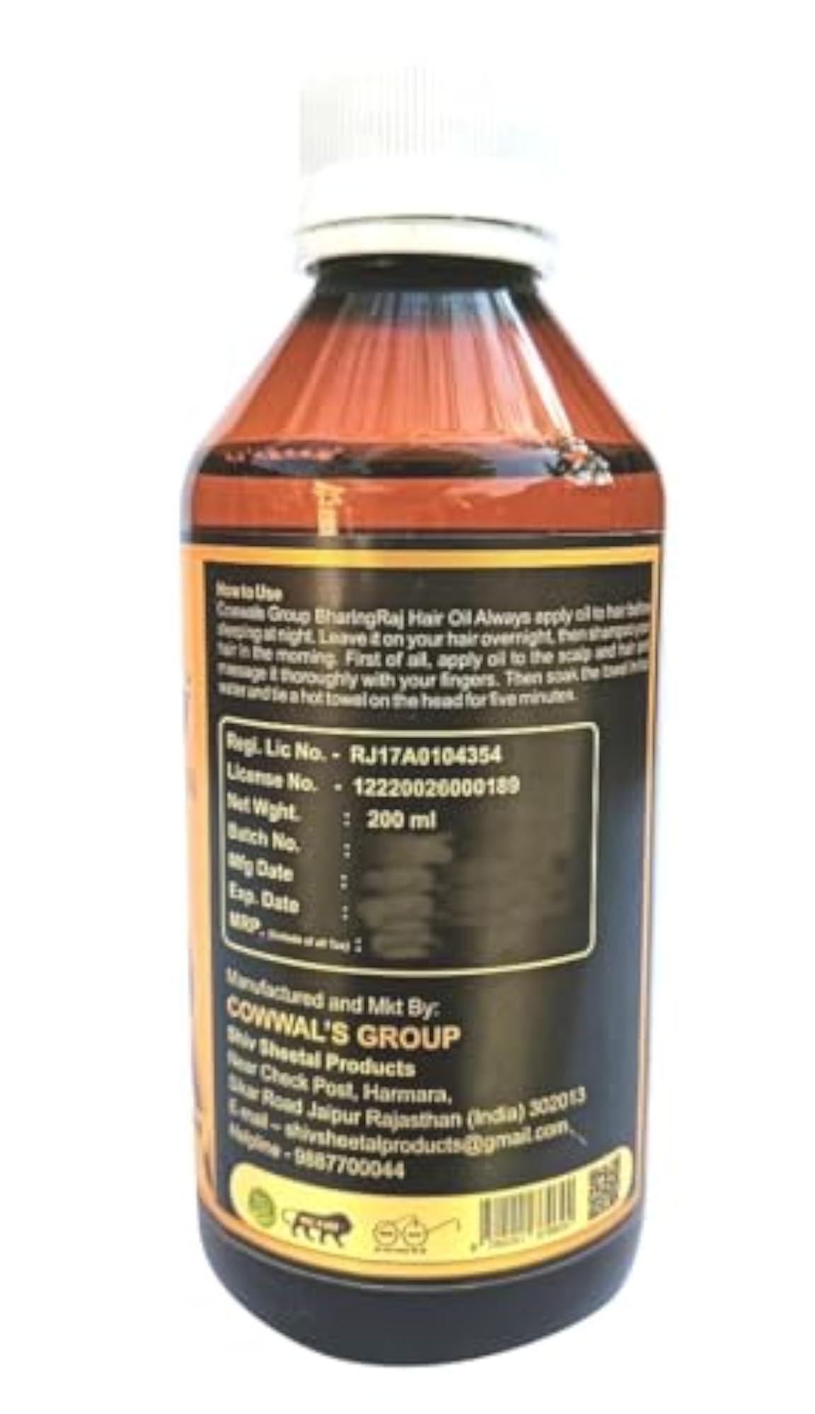 Organic Herbal Hair Oil for Growth & Anti-Dandruff