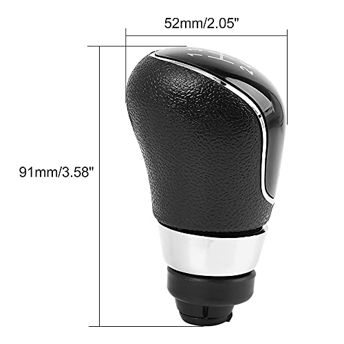 X Autohaux 5-Speed Manual Gear Shift Knob Car Vehicle Stick Shifter Knobs Cover Plastic Black For Ford Focus #TOP4