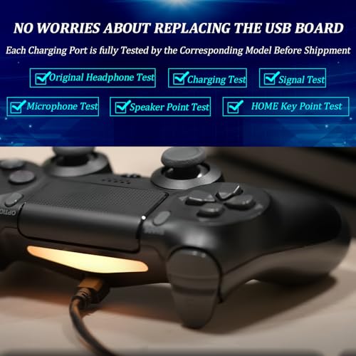 RongZy 2 Stück für PS4 Ladebuchse Upgrade von Micro USB auf USB Typ-C Dock Connector für PS4 JDS-040/050/055 USB Ladebuchse Anschluss Konsole DIY Zubehör (mit Reparaturwerkzeugen)