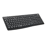 ロジクール ワイヤレスキーボード K295GP 静音 耐水 キーボード 無線 Unifying K295 グラファイト 国内正規品