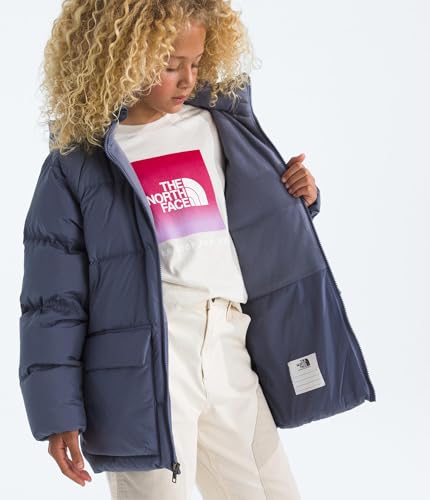 Image of THE NORTH FACE Kids' North Down Fleece-Lined Short Parka | 600 Fill Recycled Waterfowl Down Insulated, Water Repellent