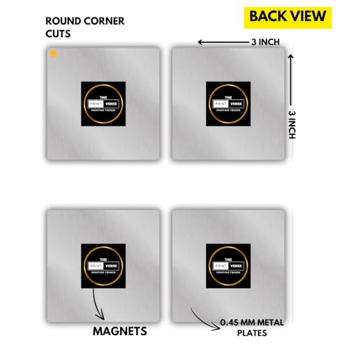 Image of Teachers Day Themed Fridge Magnets|Set of 4 Pcs|3X3 Inch|Glossy|Durable|No Colour Fade Lifetime|Waterproof Gifts for Teacher Day|2026