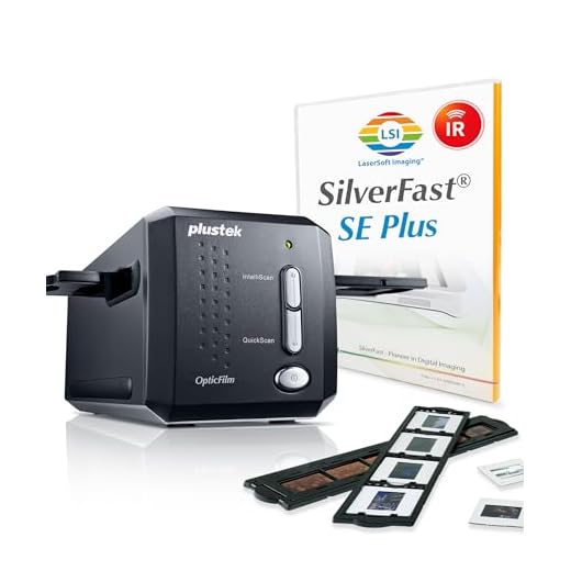 Plustek OpticFilm 8200i SE , 35mm Film & Slide Scanner. 7200 dpi / 48-bit Output. Integrated Infrared Dust/Scratch Removal. Bundle Silverfast SE Plus 8.8 , Support Mac and PC.
