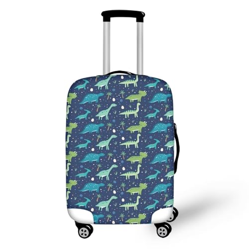 Dinosaurs Trees Pattern Luggage Cover 18-32Inch,Personalized Suitcase Protective Cover,Suitcase Cover for Boys,Carry on Luggage Cover Gift for Men & Boys