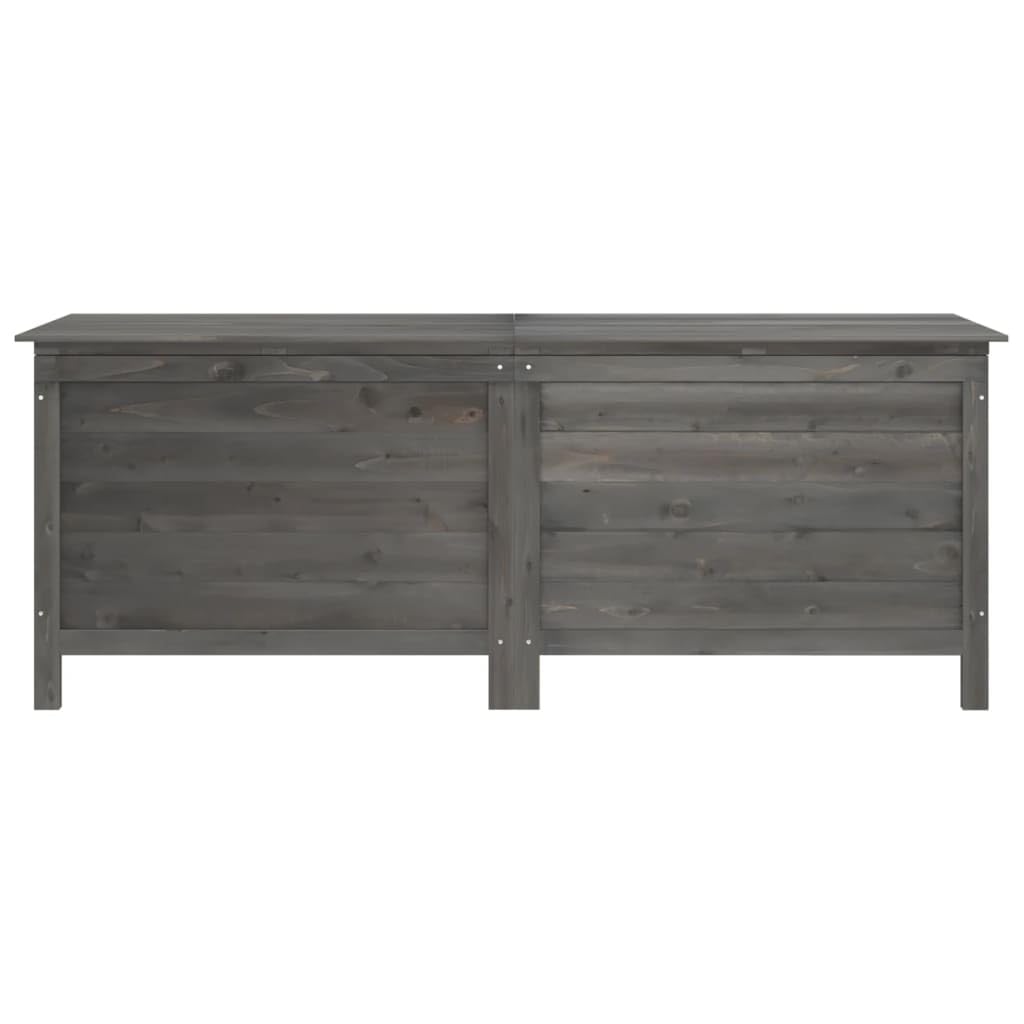 ShGaxin Skrzynia ogrodowa z litego drewna Świerk Szary Antracyt 150x50x56,5 cm, Łuk Ogrodowy Zewnętrzny, Pnącza Róża, Łuk Ślubny, Łuk Roślin Pnących, Łuk Kwiaty