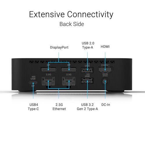 Image of ASUS ExpertCenter PN54 Barebone Mini PC with AMD RyzenTM AI 5 340 Processor, DDR5 RAM, Dual Storage Design, WiFi 7 & BT 5.4, Voice Command, Toolless Chassis Access, USB-C, Hardware TPM, & VESA Mount