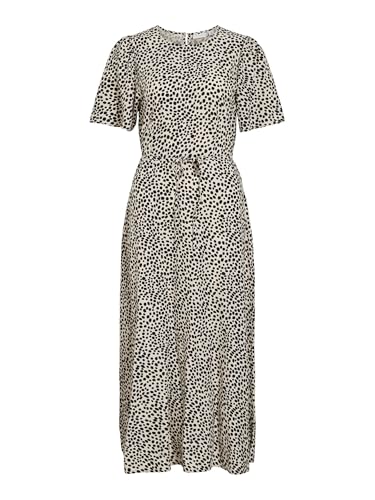 Robe mi-longue à col rond VILA Vigrace pour femme style casual chic S/S Noos