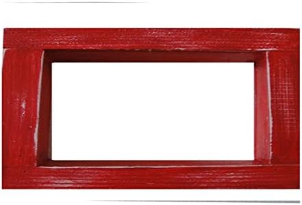 Wood/Wooden Shadow Box Display - 9" x 6" - Red - Decorative Reclaimed Distressed Vintage Appeal