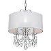 Othello 3 Light Clear Crystal Polished Chrome Mini Chandelier