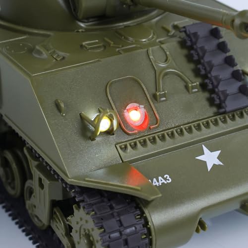 Char de combat Sherman M4A3 RC idéal pour affrontements salon - 5