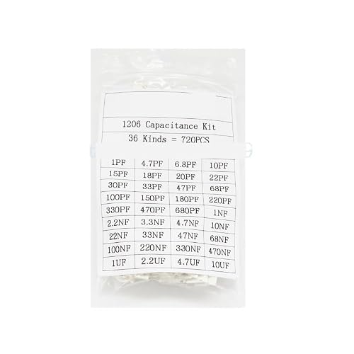 ICXLPMC 1206 SMD Capacitor assorted kit,36values*20pcs=720pcs 1pF~10uF Samples Kit electronic diy kit