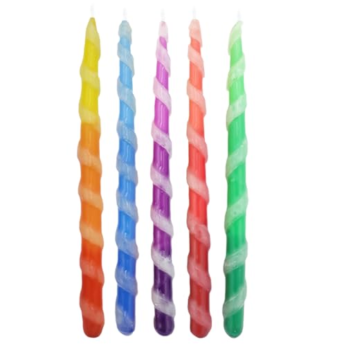 The Dreidel Company KJYHGHJK78 Deluxe Twisted Hanukkah Menorah Candles thumb #6