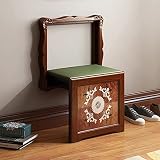 EYHLKM Folding Shoe Bench, Shoe Bench, Wall Hanging Hanging Stool, Entrance Porch, Hidden Solid Wood