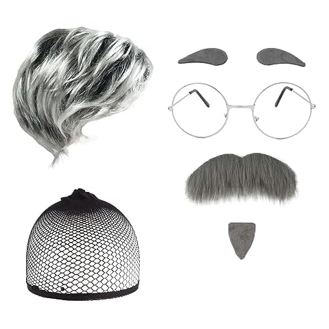 GVSAVY Old Man Costume and Accessories Set Cover
