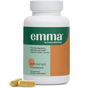 Emma Gut Health Doctors Endorsed Supplement – 60 Capsules – Relief from Gas and Bloating, Repairs Leaky Gut with Magnesium, Berberine, Vitamin D, Quercetin & More – Gut Health & Colon Cleanse Formula