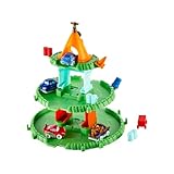 Disney and Pixar Cars Minis Advent Calendar with 4 Mini Cars and 21 Pieces Including Track and Accessories, Winter-Themed Toy Cars, HPD83 - Image 4