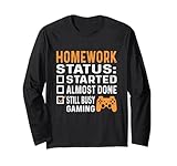 Photo Gallery homework status gaming lovers funny gamers online gamers maglia a manica Photo Gallery homework status gaming lovers funny gamers online gamers maglia a manica