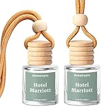 Hanging Car Air Freshener - Aromtopia Hotel Scent Car Fragrance Diffusers - Car Odor Eliminator - Long Lasting Scent - Auto Accessories - Hotel Marriott, Pack of 2