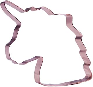 3.5 inch Unicorn Head Cookie Cutter - Copper