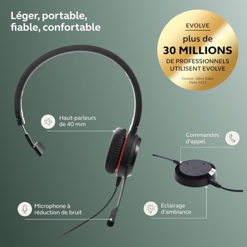 Jabra Evolve 30 II : casque USB-C performant pour simplifier vos appels professionnels