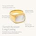 BENIQUE Chunky Statement Rings for Women Non-Tarnish 18k Gold Plated Stainless Steel Size 5 6 7 8 9 10 11 (Shell Signet/9)