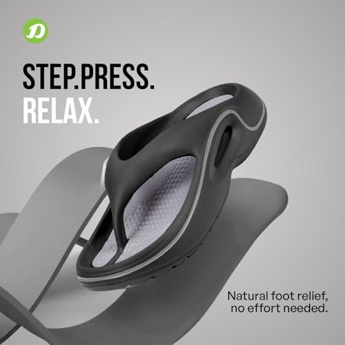 Image of DOCTOR EXTRA SOFT Men's Premium Slippers with Soft Acupressure Foot Massager for Adult | Comfortable & Light Weight| Stylish & Anti-Skid | Casual Waterproof & Everyday Flip Flops for Gents & Boys D-544