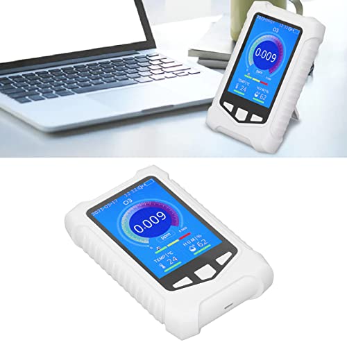 Ozonmessgerät Detektor Luftqualitätsdetektor USB Aufladung Luftqualitätsmonitor 3,5in LCD-Display