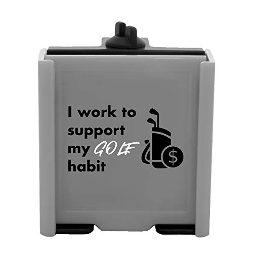 Image of DESERT FOX GOLF Phone Caddy - Funny Quotes Golf Cart Phone Holder with Secure Strap for Hands-Free GPS & Golf Apps - Gifts for Men & Women