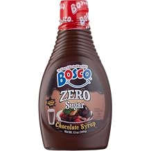 Bosco Zero Sugar Chocolate Syrup, 12 oz 2 Pack | Allergen-Free, Gluten-Free & Vegan | Kosher Pareve, Low Calorie, Naturally Flavored Dessert Topping